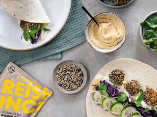 Gedämpfter Bio Basmati Linsen Quinoa Mix